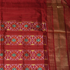4384 pochampally pure silk rama green saree with jari boarder